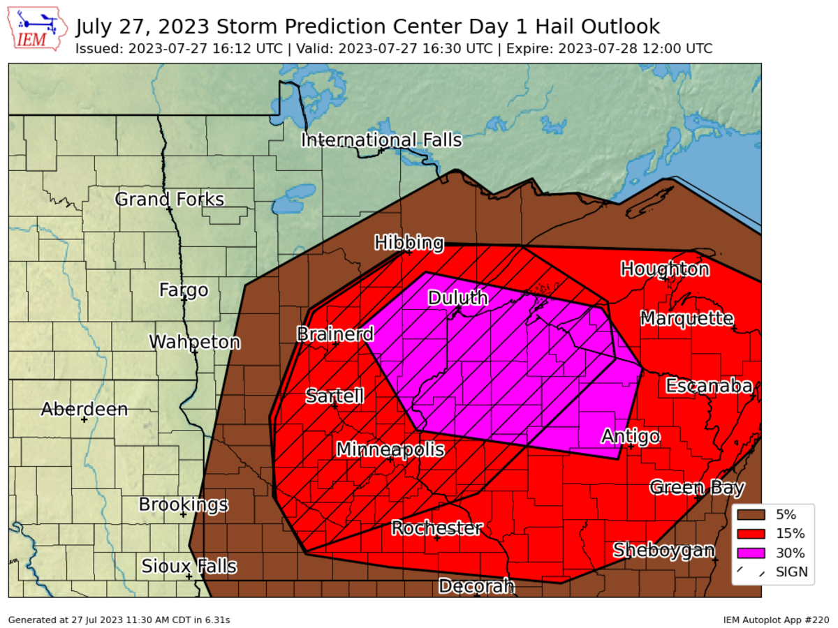 Minnesota weather Where intense storms are possible Thursday Bring