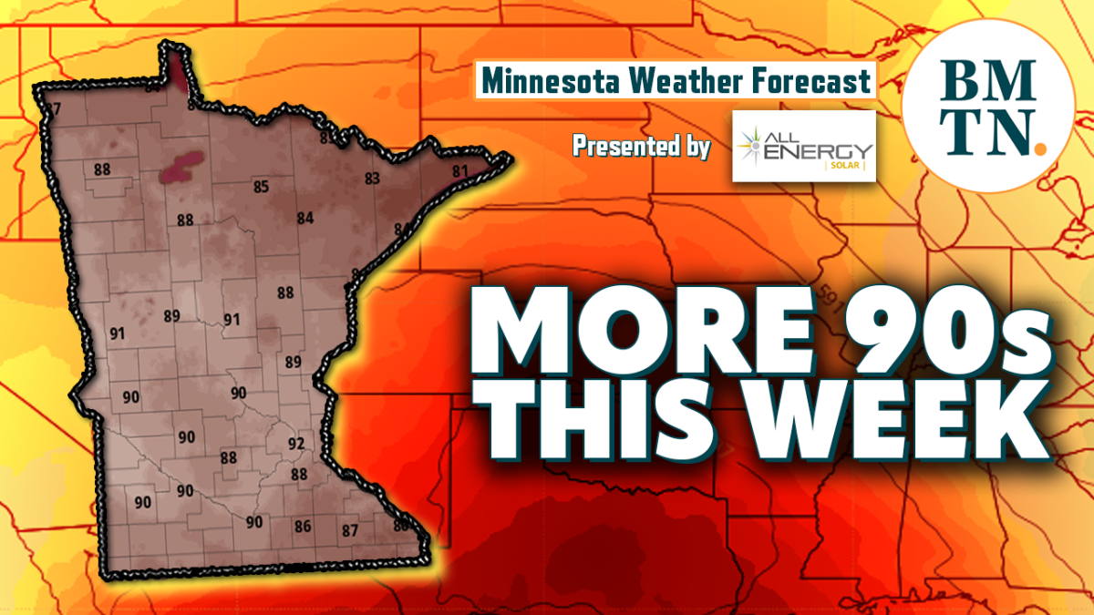 Minnesota weather forecast: Temps near 90 this week, spotty chances for ...