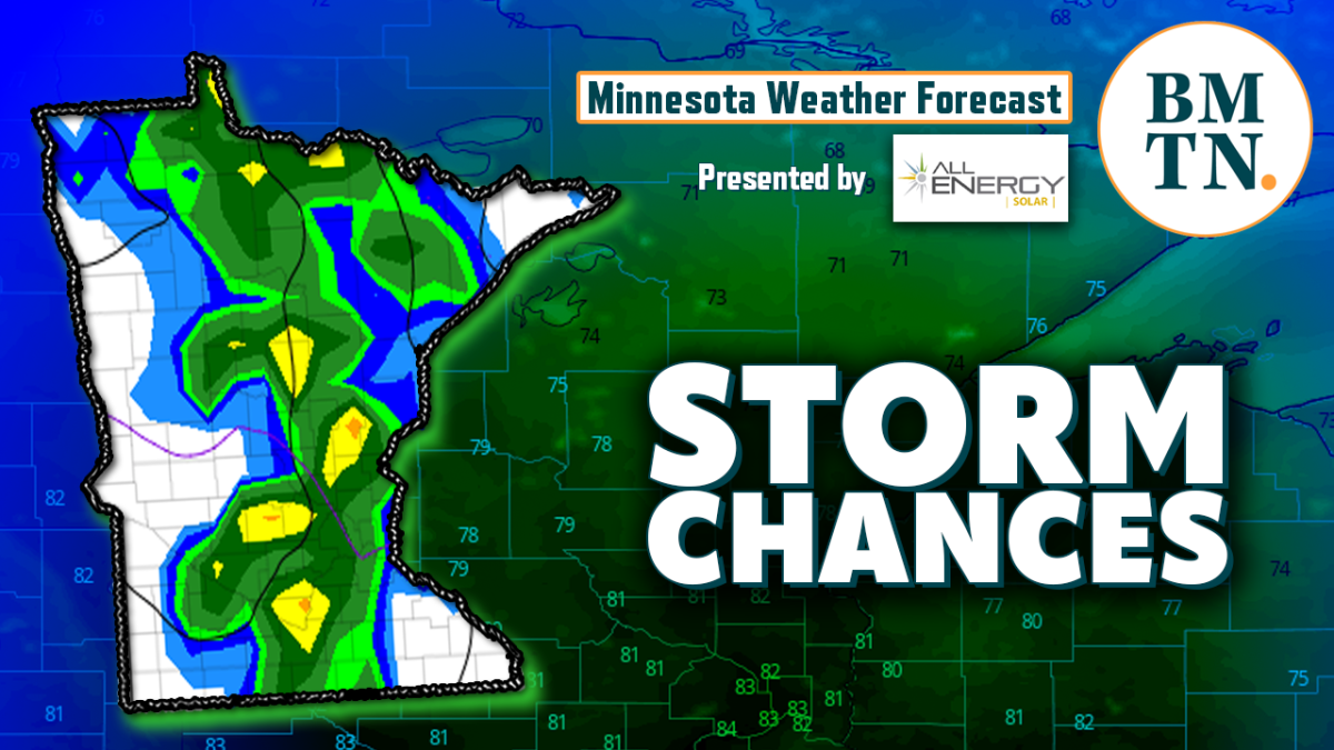 Minnesota weather forecast Detailing storm chances TuesdayThursday