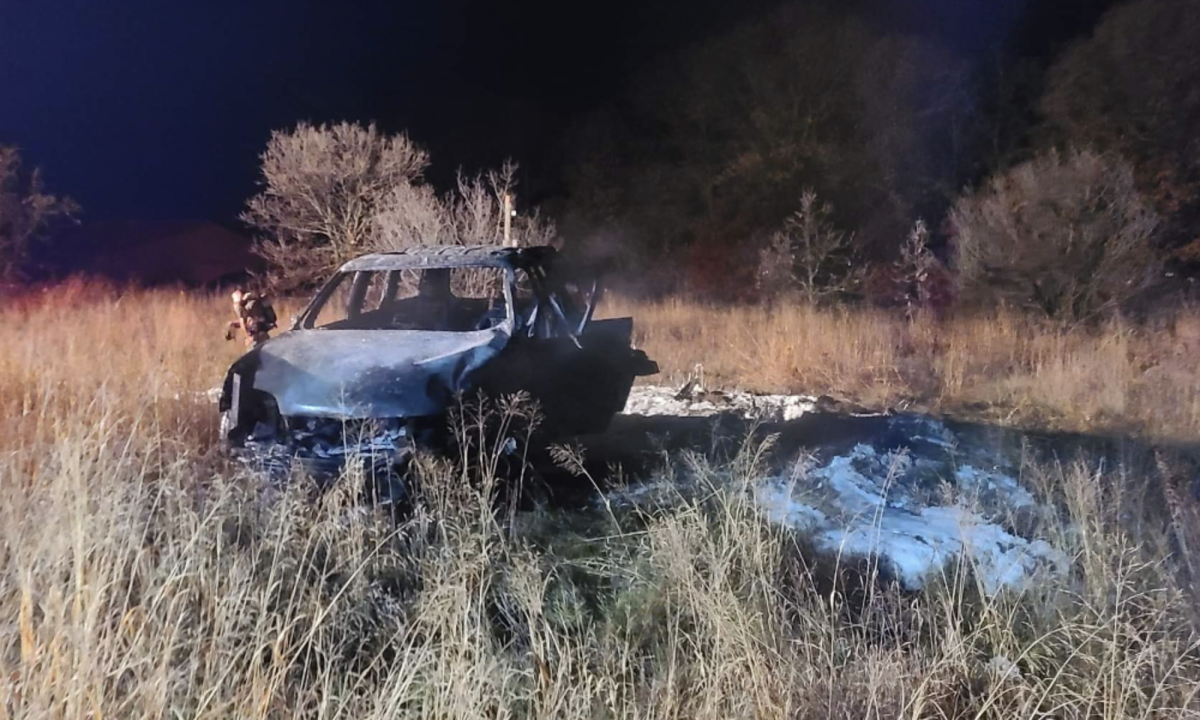 Driver rescued from burning car after accident near Wyoming