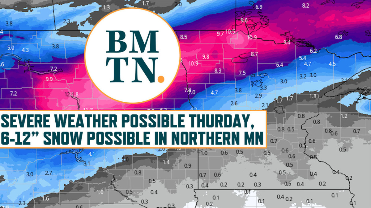 Up to a foot of snow possible in parts of Minnesota Bring Me The News