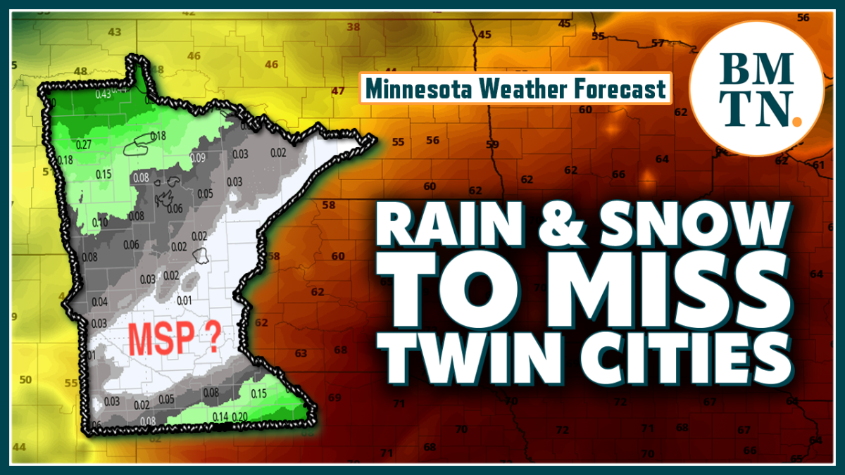 Minnesota Weather Forecast: Two Waves Of Rain/snow Set To Miss Twin ...