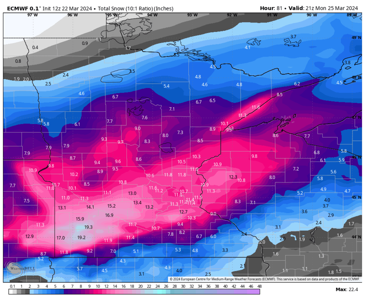 Sven Sundgaard Forecast: 1-2 Feet Of Snow Possible In Parts Of Mn 