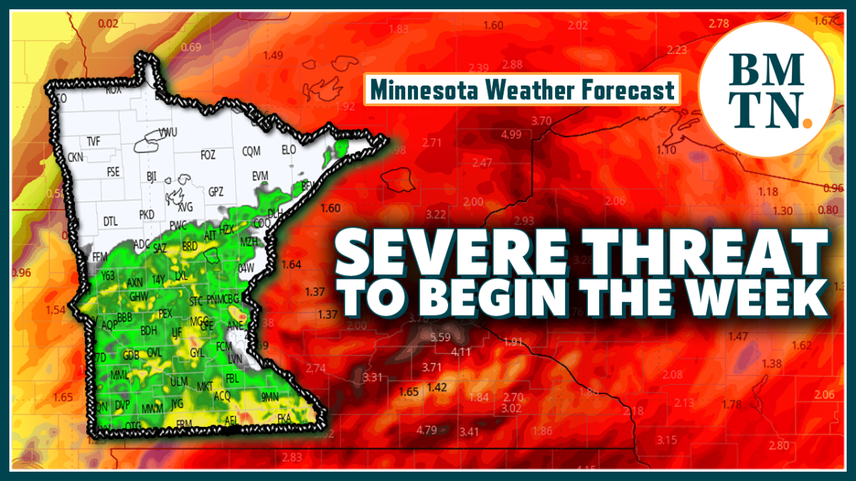 Rounds of strong-to-severe storms in Minnesota to begin the week ...