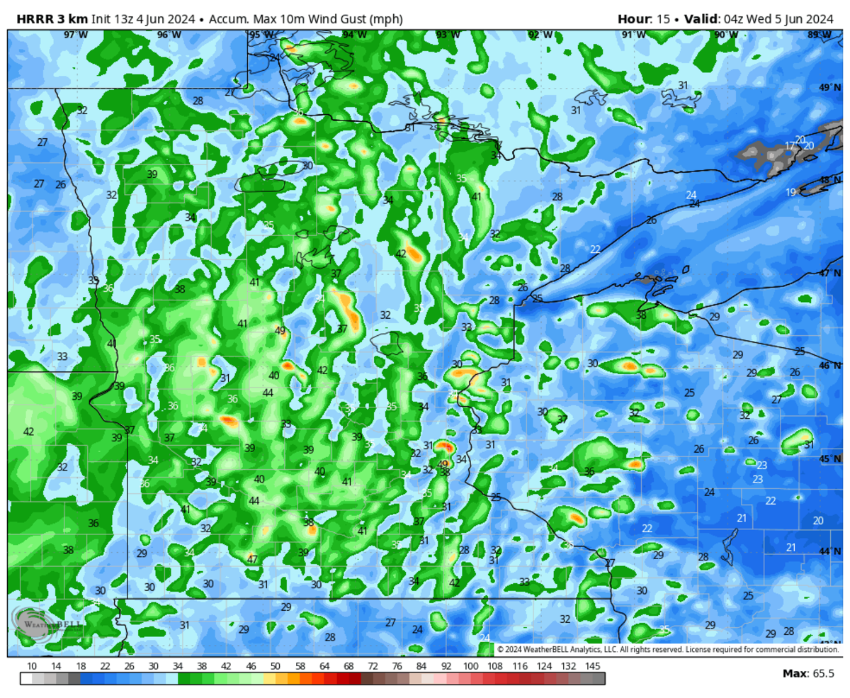 Large line of storms likely to develop and push across Minnesota