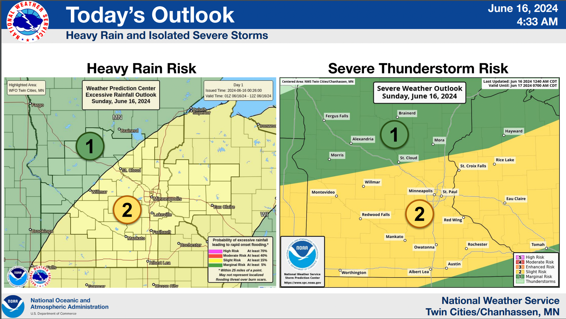 Extreme rain totals, severe storms expected this week in Minnesota ...