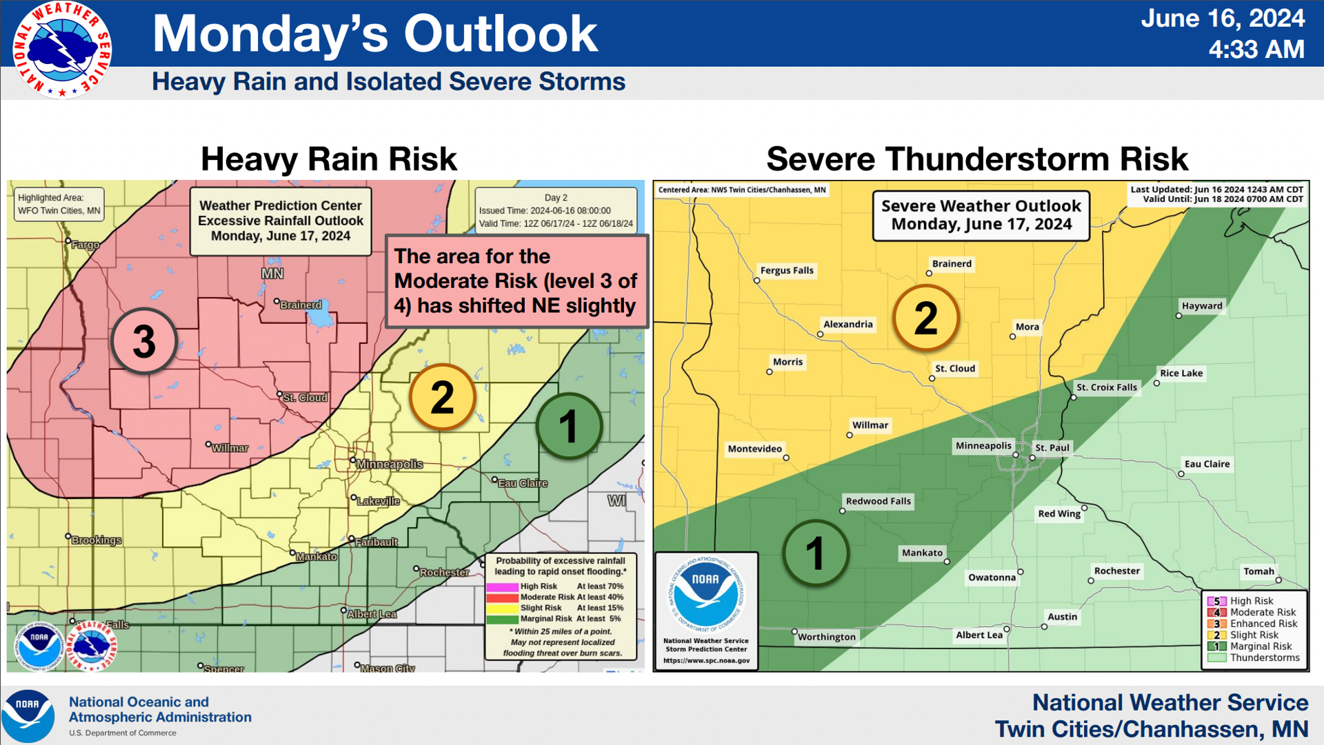 Extreme rain totals, severe storms expected this week in Minnesota ...
