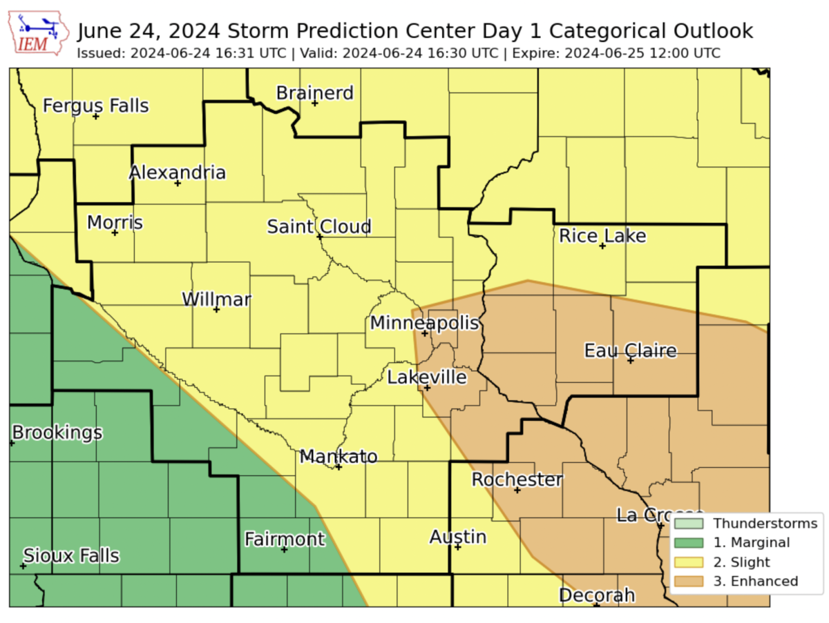 Update on the big-time severe storm potential if cap breaks Monday ...