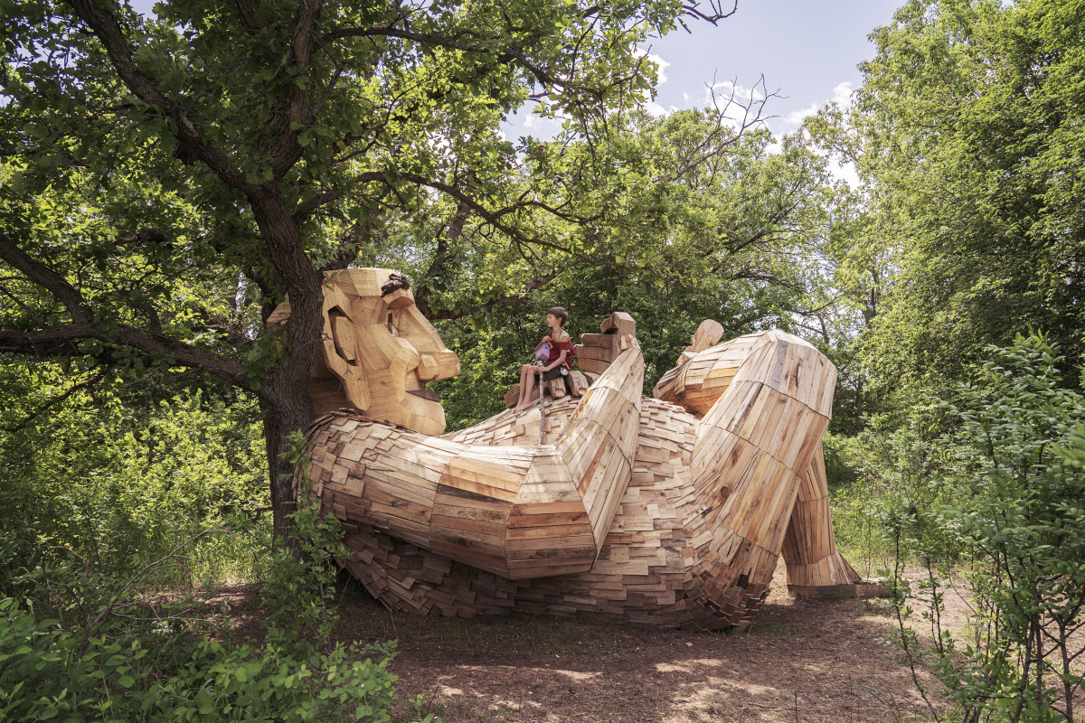Thomas Dambo's massive, whimsical trolls have invaded Detroit Lakes