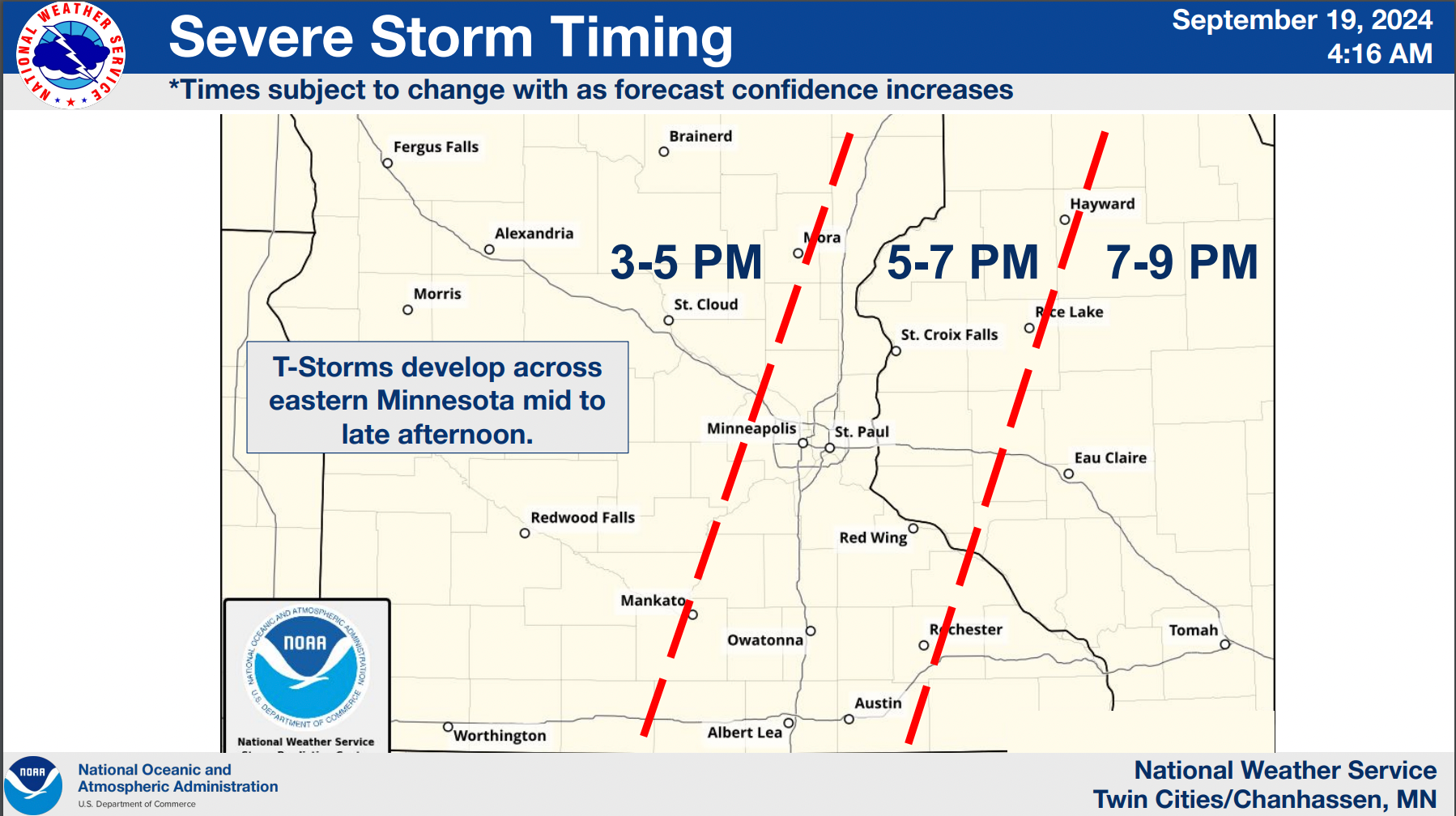 Very large hail, tornadoes possible with severe storms in Minnesota ...