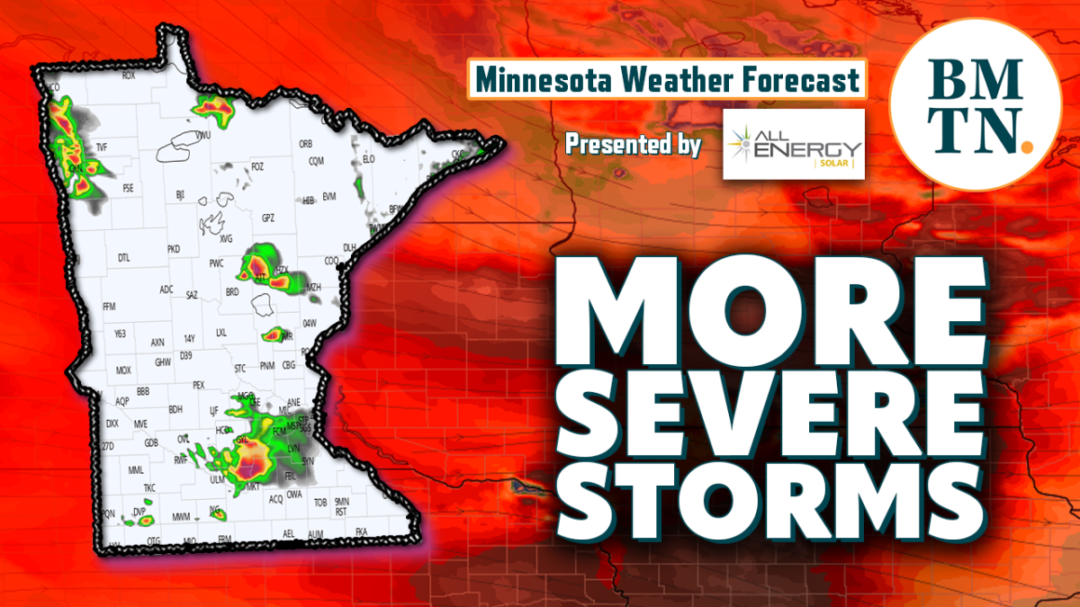 Minnesota weather forecast Update to today's severe weather threat