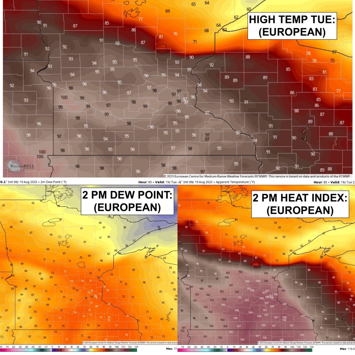 Very rare 100-degree August heat increasingly possible in Minnesota
