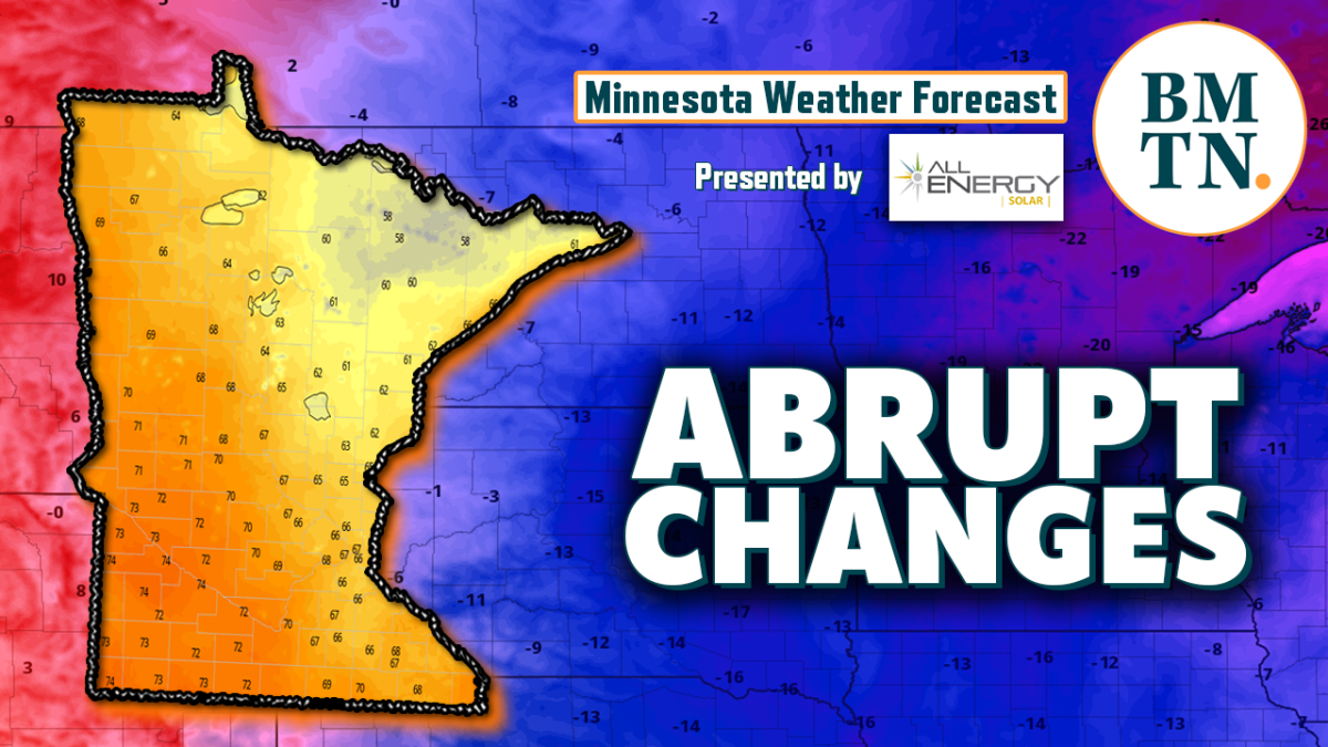 Minnesota weather forecast Abrupt change from summer to fall Bring