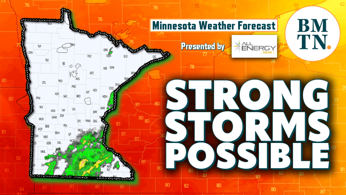 Minnesota Weather Forecast: Late-day Storms, Some Strong Possible ...