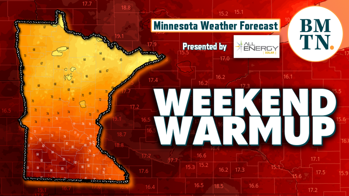 Minnesota weather forecast Chance of storms Friday, big weekend warmup