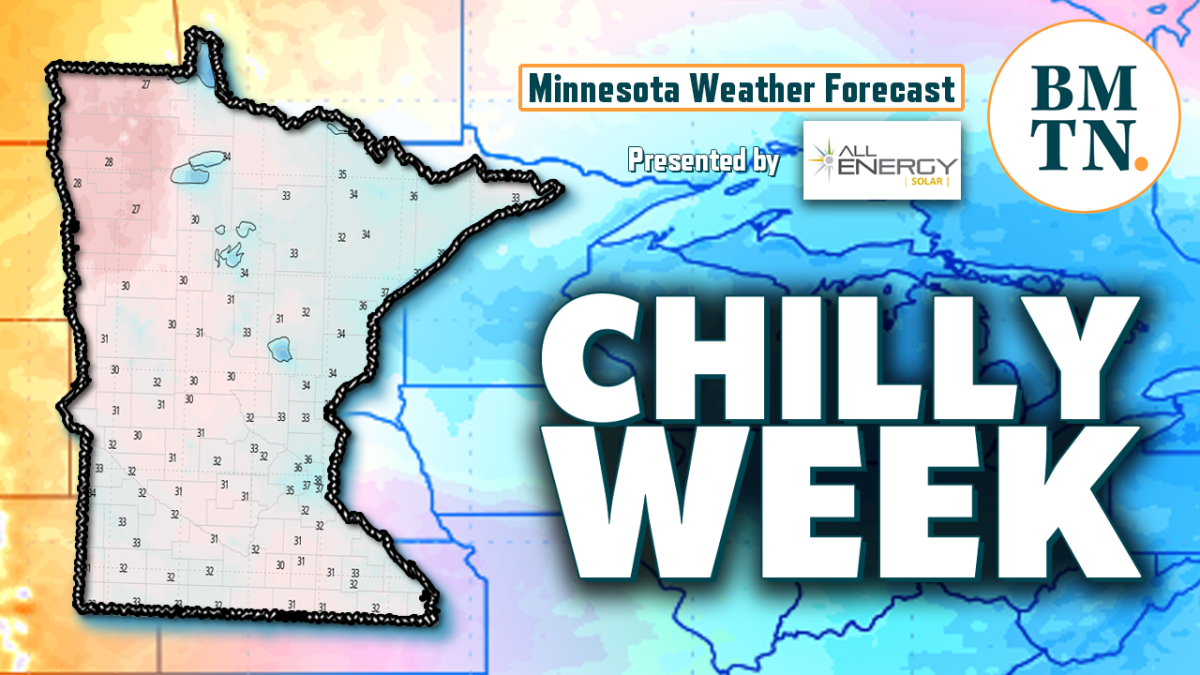 Minnesota weather forecast Frosty night, late week soaking possible