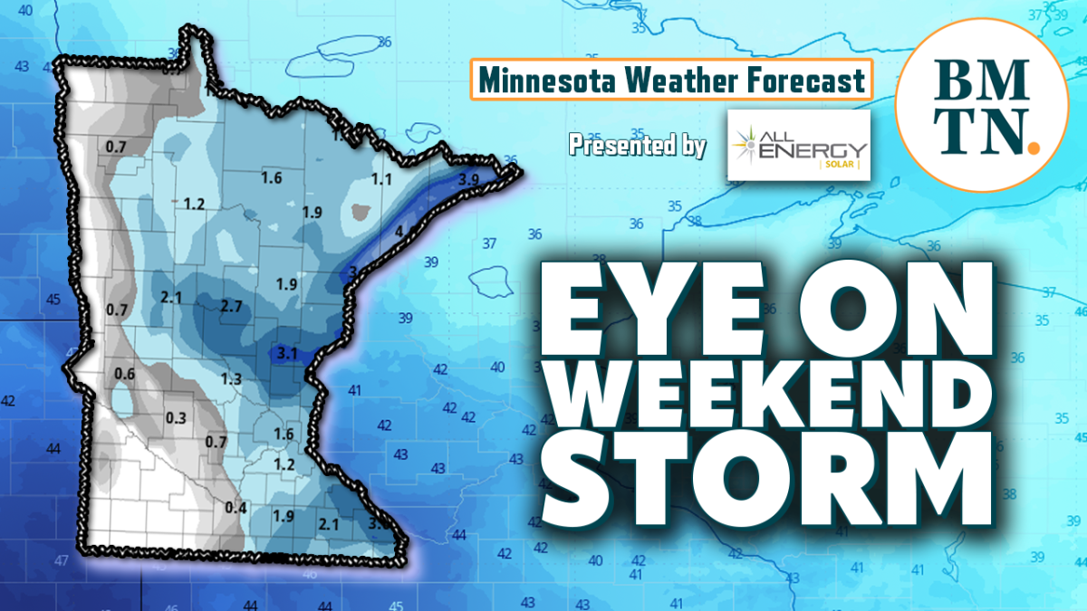 Minnesota weather forecast Latest on possible track of weekend storm