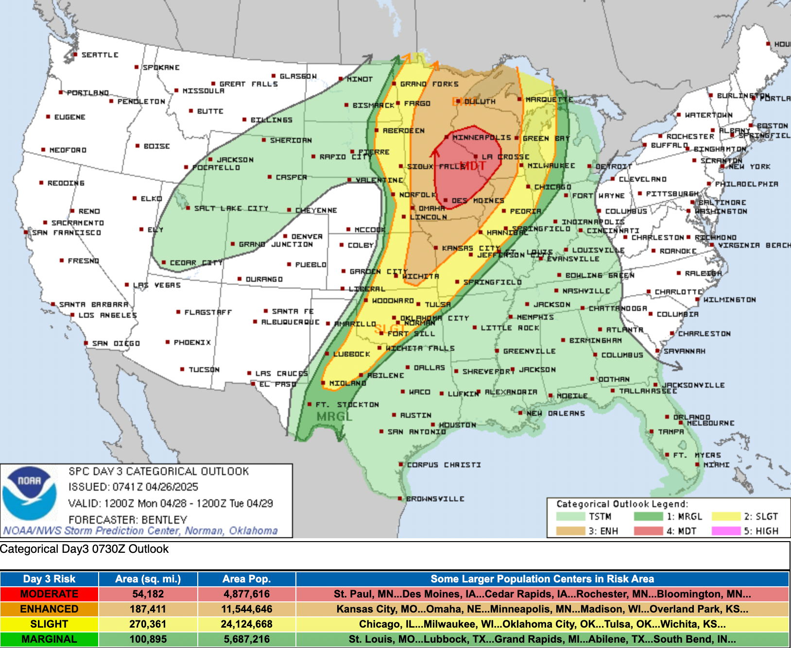 'Serious situation' on Monday as severe storms, strong tornadoes target ...