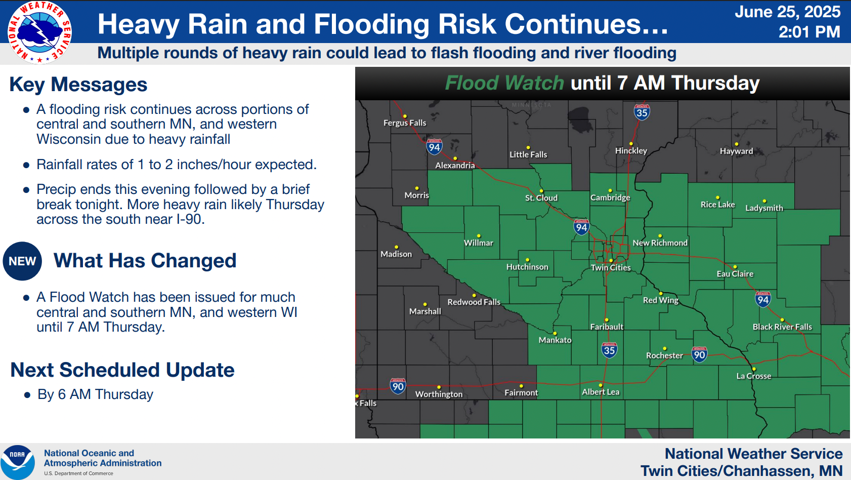 Tornado and flood watches issued in Minnesota Wednesday afternoon ...