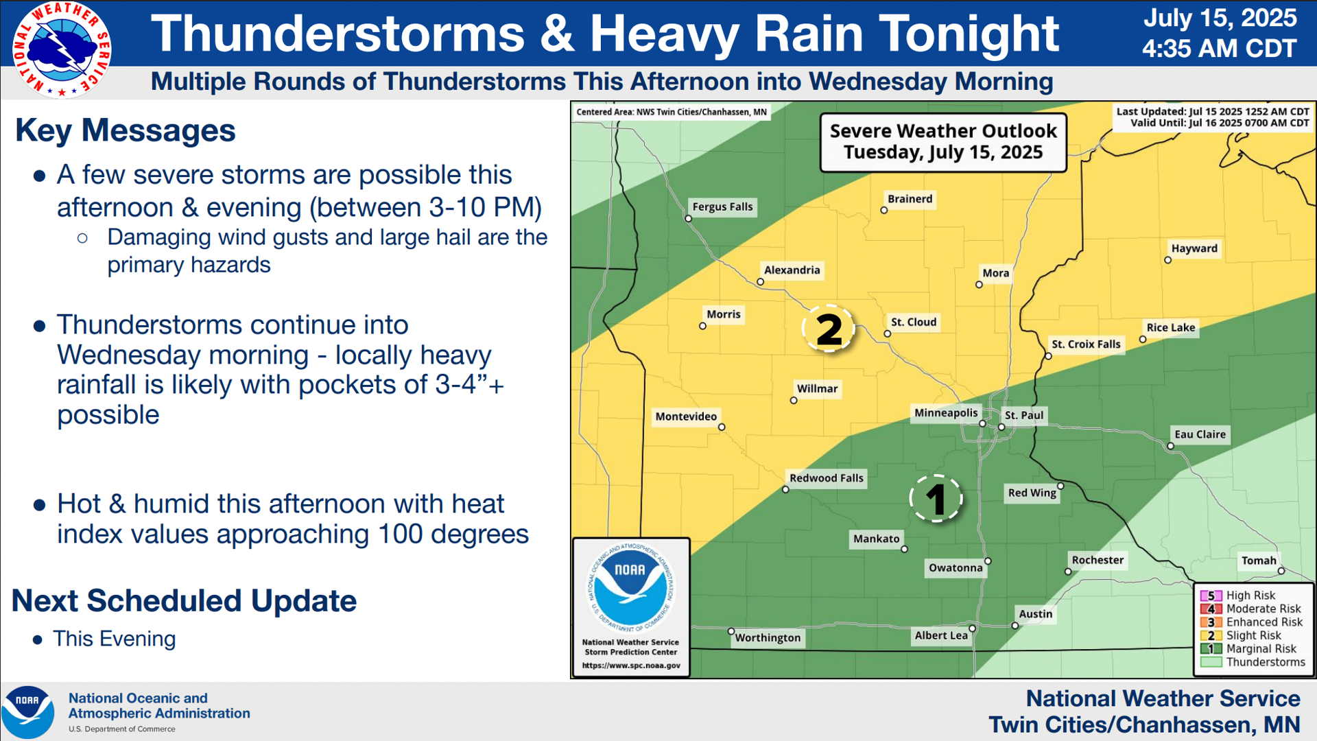 Torrential rain, flash flooding, large hail, damaging winds possible in ...