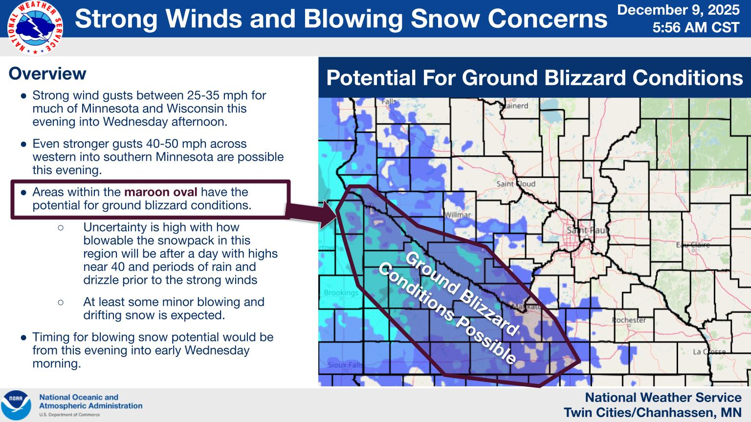 Boom-or-bust storm slams Minnesota today with heavy snow and 50 mph ...