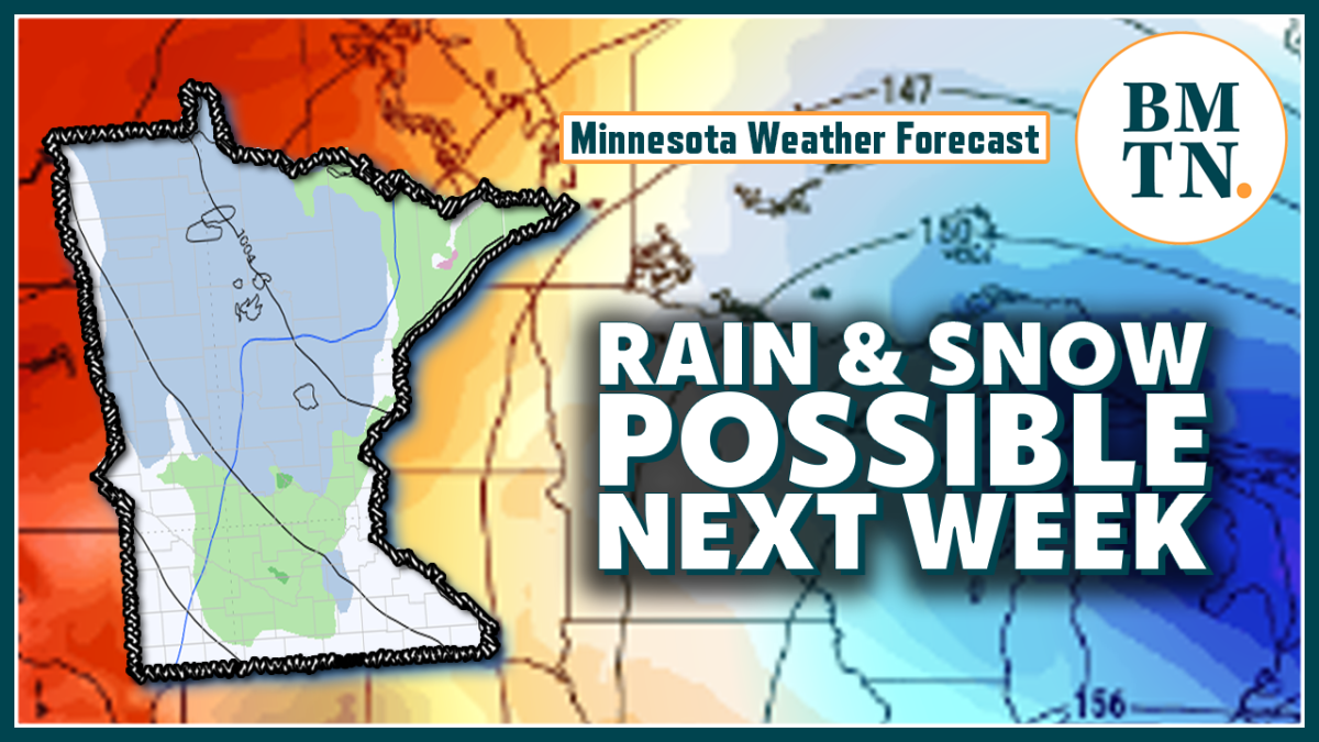 Active Pattern Next Week With Rain And Snow In Minnesota Bring Me