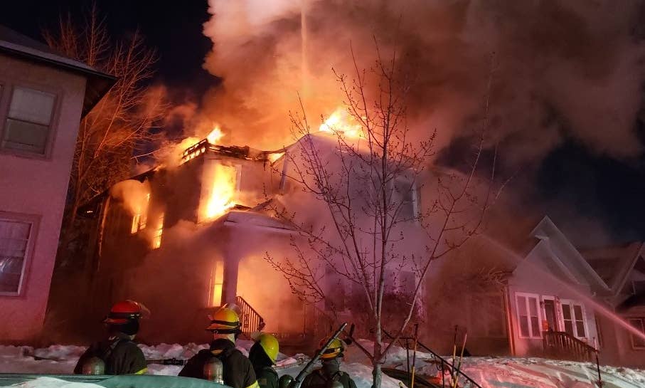 Fire crews attempting to put out fire at Minneapolis duplex - Bring Me ...